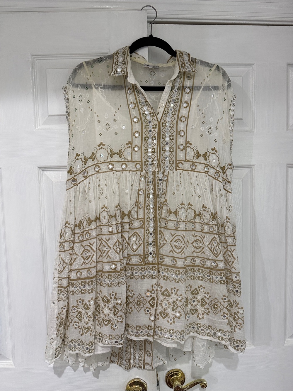 Juliet Dunn Boho Shirt Dress